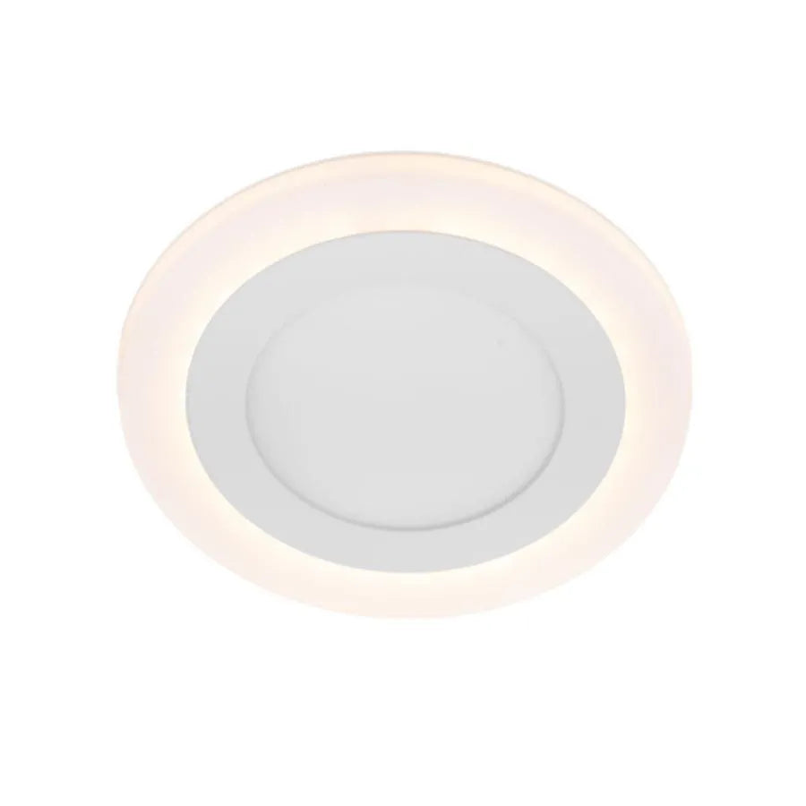 Kulatý LED spot, 9W, 3000k/6500k, tři funkce, bílá, bílá