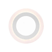 Kulatý LED spot, 9W, 3000k/6500k, tři funkce, bílá, bílá