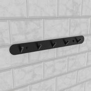 Podpora ručníku a doplňky v koupelně 37 cm Černý hliník