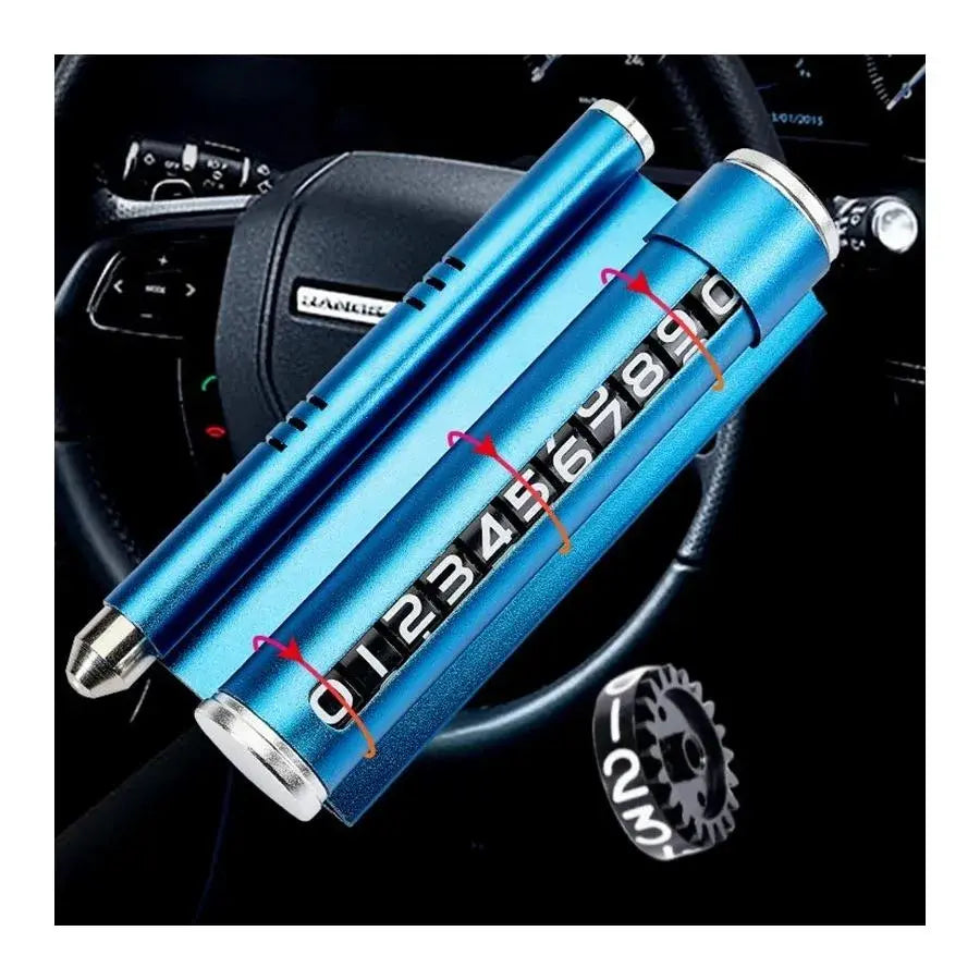 Podpora automobilu pro zobrazení telefonního čísla, modrá