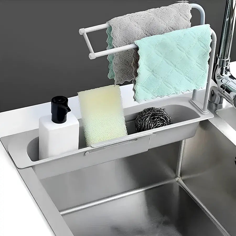 Teleskopická podpora pro dřez, 50 cm, bílá