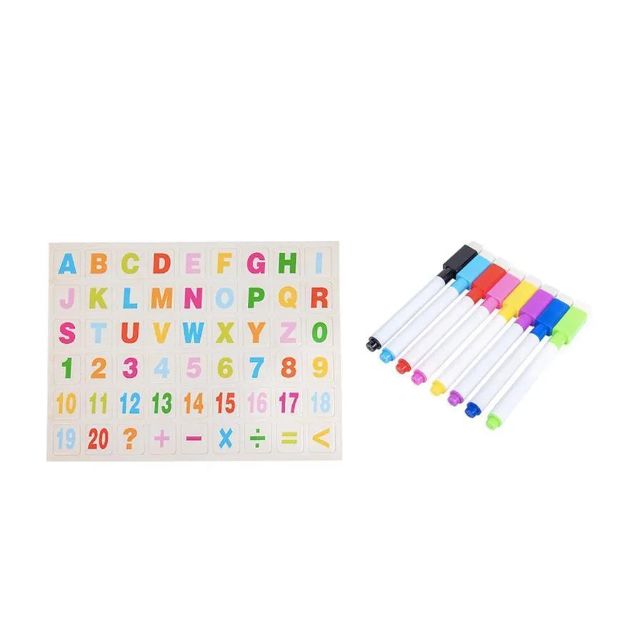 Montessori Multifunkční magnetický stůl s lovatory, 8 carioci, dřevo a plast