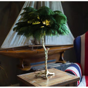 Karlite 1xe27 tmavě zelené peří