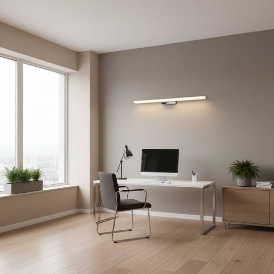 LED nástěnné svítidlo, COMO, 7W, lineární, teplé/neutrální/studené světlo, chromová vnitřní nástěnná svítidla Výchozí název Alessandro Design