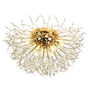 Rondo Vivace Crystal Chandelier, 8x G9, 60 cm, zlatý