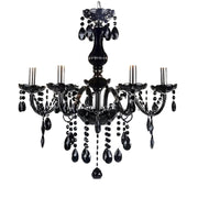 Crystal Cryedrich Chandelier, 5xe14, průměr 48 cm, černá, nastavitelná výška