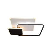 LED CHANDIER s dálkovým ovládáním Anemona, 75W, 3 čtverce, studené/horké/neutrální světlo, nestabilní, černé