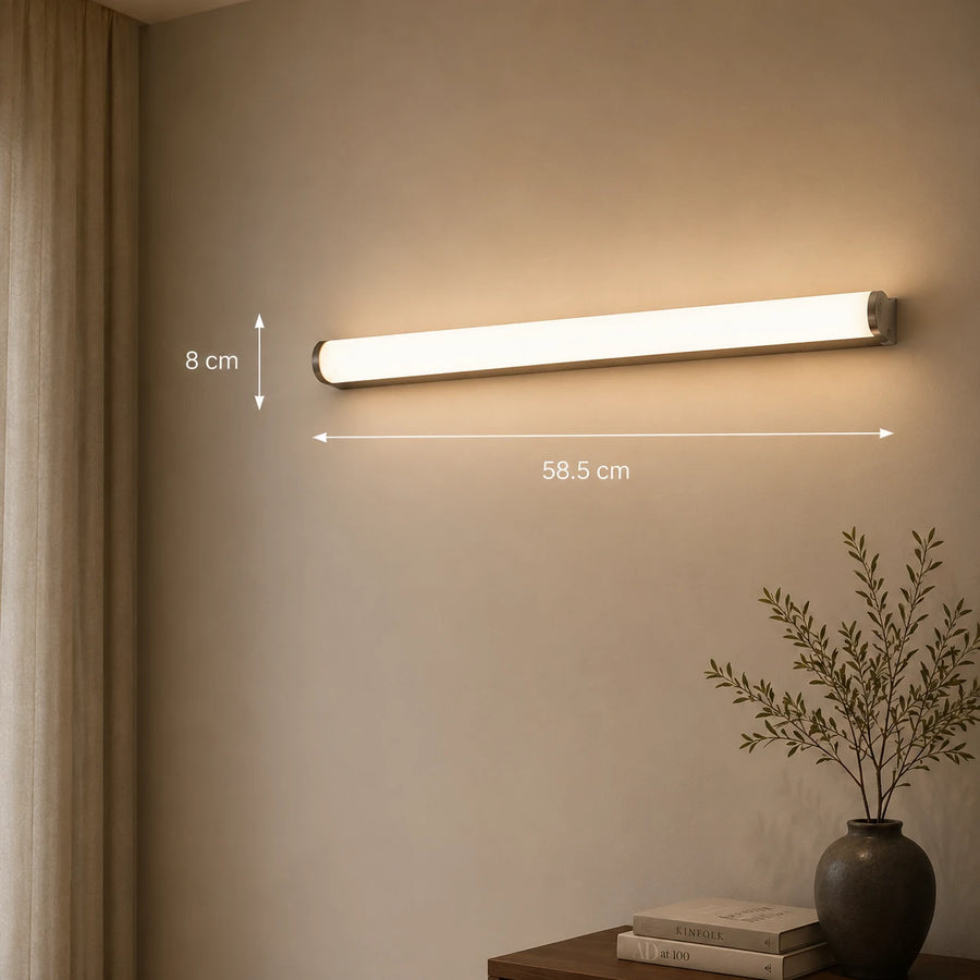 Koupelnové nástěnné LED svítidlo, GARDA, 10W, lineární, Teplé/Neutrální/Studené světlo, Chrome - 01_AB103-60CH.png