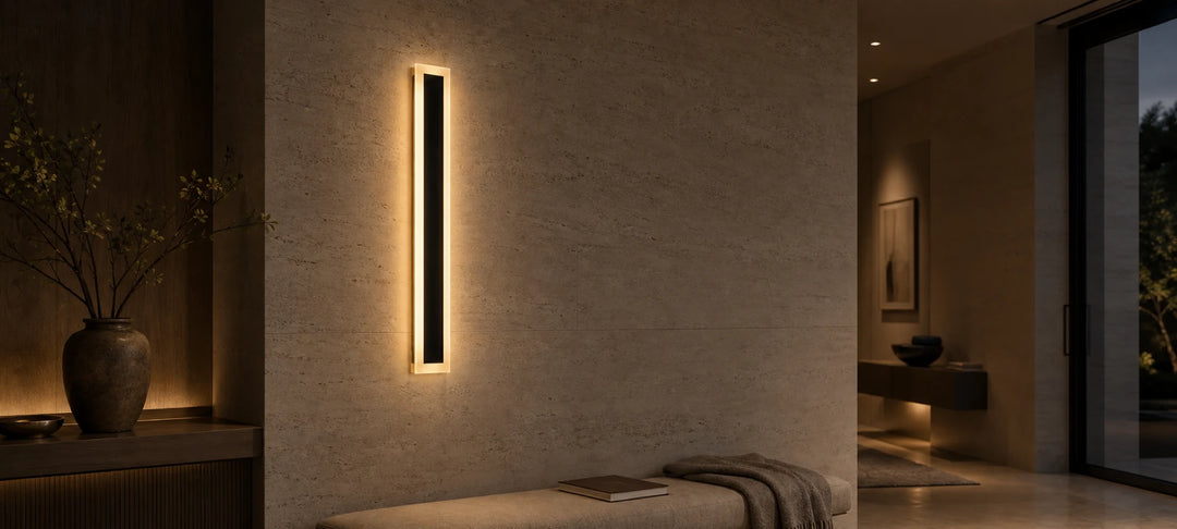 Venkovní nástěnné LED svítidlo Mack, délka 30 cm, 4W, IP65, kov, lineární, černá - 01_AX200-300BK.png