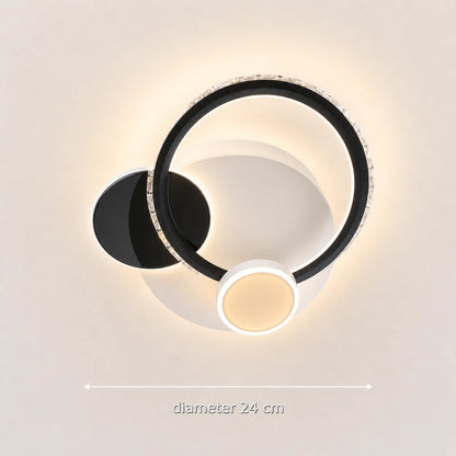 Křišťálový LED lustr PRISMIQ 45W, 3 kruhy, studené/teplé/neutrální světlo, černý - 01_LL654-300BK.png