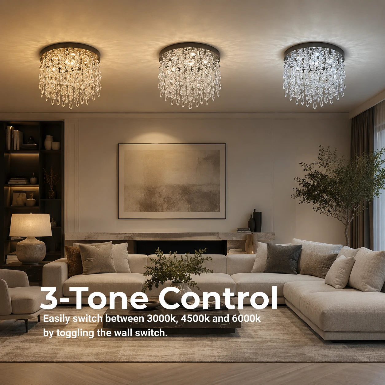 Křišťálový LED lustr LLC210/400CH kulatý, 22W, studené/teplé/neutrální světlo, křišťálový, lesklý chrom - 01_LLC210-400CH.png