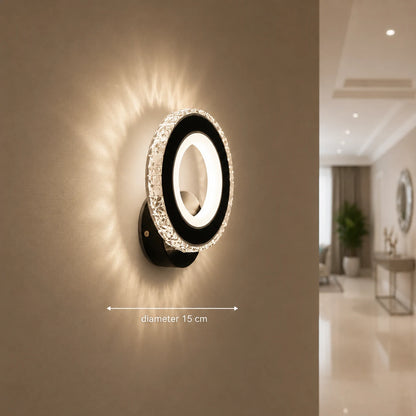 NOVA Rotonda LED nástěnné svítidlo, 16W, černá a nerezová ocel, teplé/studené/neutrální světlo - 03_AL073-1BK.png
