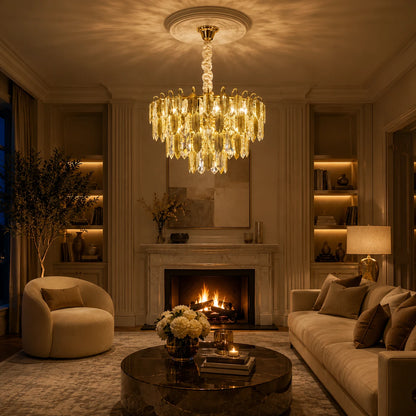 Křišťálový lustr VENARIA 8x E14, Průměr 50cm, Lesklý zlatý, Nastavitelná výška - 03_CC8052-500GD.png