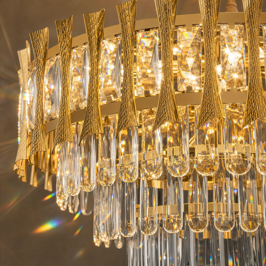 Candelabru Cristal HAMPTON Nobile 5xE14, Diametru 40cm, Auriu Lucios, Inaltime Reglabila - 04_CC8926-400GDT.png