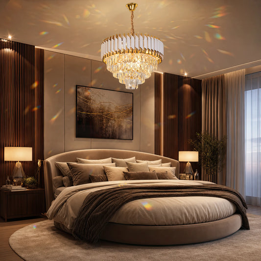 Křišťálový lustr VERSAILLES Elegance 8x E14, Průměr 50cm, Lesklá zlato-bílá, Nastavitelná výška - 04_CC900-500WH.png