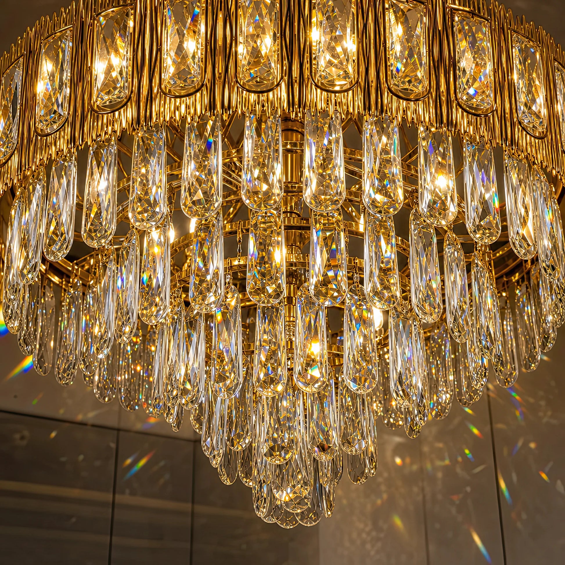 Křišťálový lustr BELVEDERE Elegance 8xE14, Průměr 50cm, Lesklá zlatá, Nastavitelná výška - 05_CC912-500GD.png
