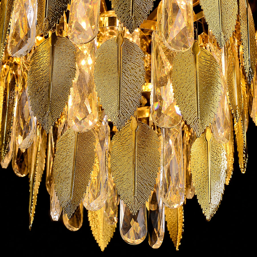 Křišťálový lustr VENARIA 8x E14, Průměr 50cm, Lesklý zlatý, Nastavitelná výška - 06_CC8052-500GD.png