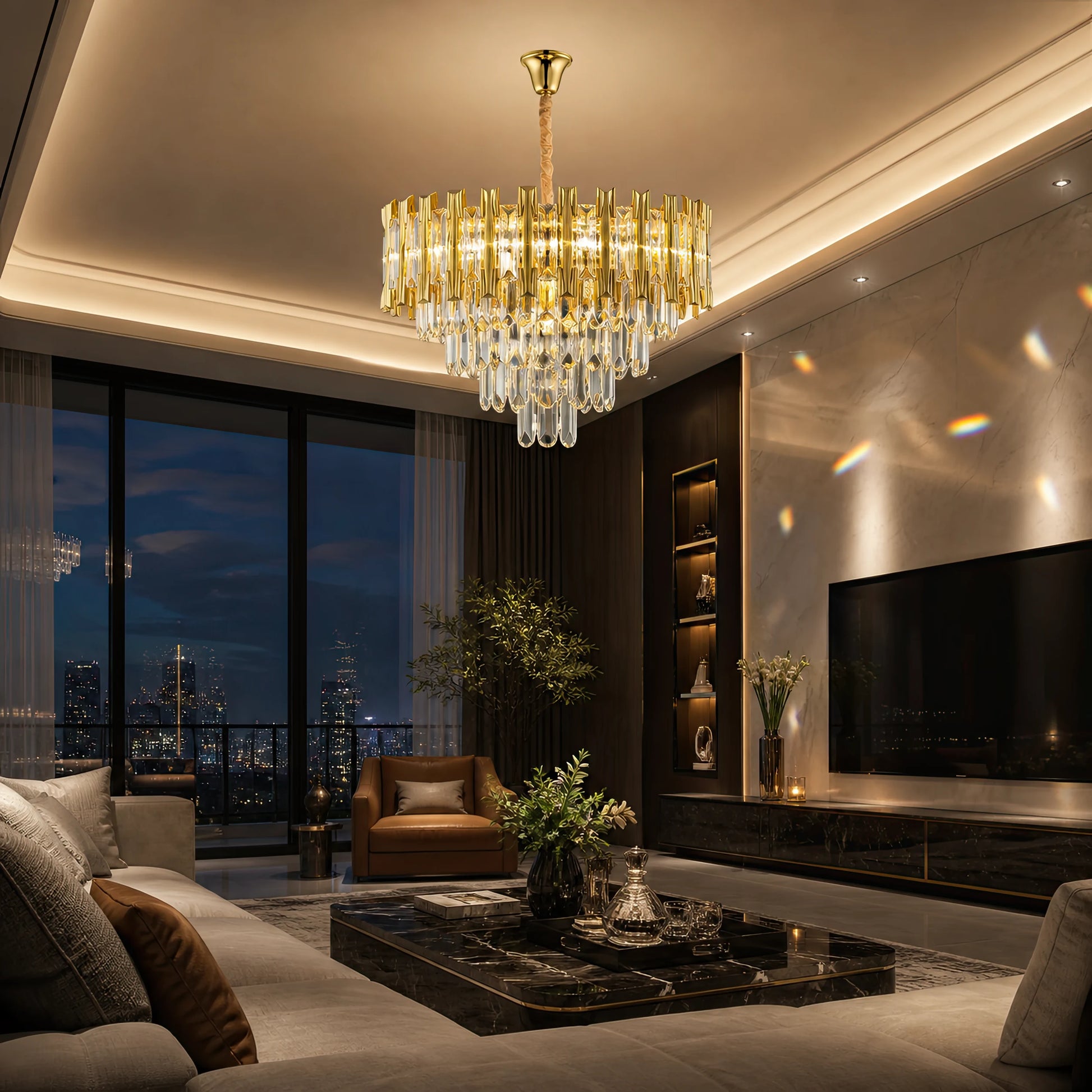 Candelabru Cristal HAMPTON Nobile 5xE14, Diametru 40cm, Auriu Lucios, Inaltime Reglabila - 06_CC8926-400GDT.png