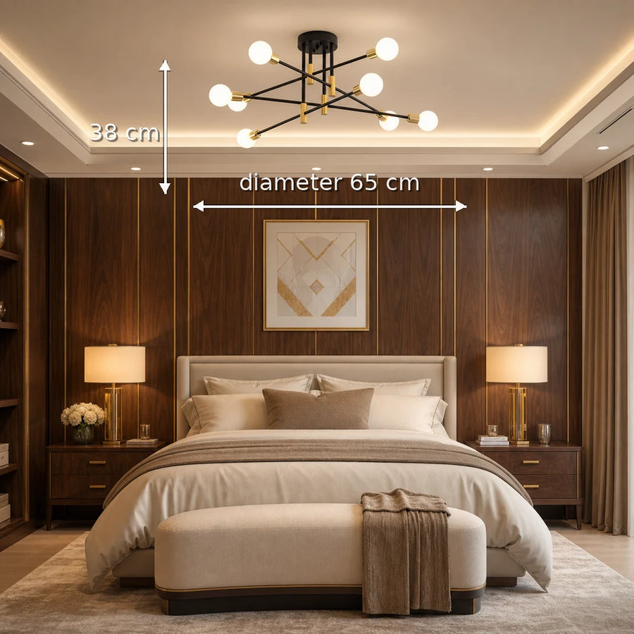 Modernistický lustr Hexa 8 Duo, 8x E27, černá a zlatá, moderní design - 07_LC362-8BKGD.png