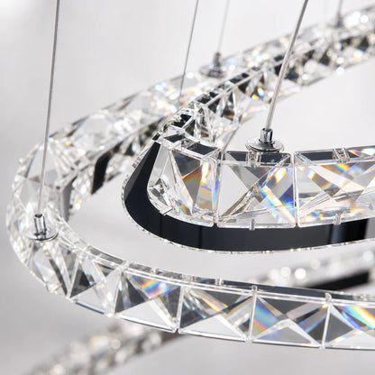 Závěsný LED lustr s dálkovým ovládáním a krystalem PRISM LUMINIS 79W, 3 kruhy, Studené/Teplé/Neutrální světlo, Stmívatelné, Chrom, Nastavitelná výška - 07_LT029.png