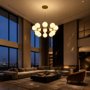 Komorový lustr LOFT, 15x G9, bílé zlato, kov, nastavitelná výška, moderní - 08_LC802-15GD.png