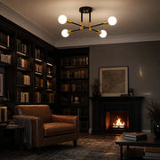 Gentile modernistický lustr, 4x E27, černo-zlatý, moderní design - 09_LC362-4BKGD.png