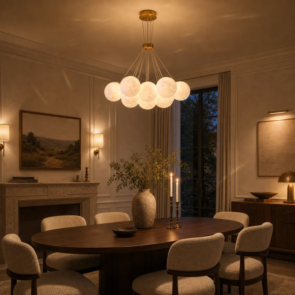 MODERN LOFT Lustr Bagliore, Globe, 9xE27, Nastavitelná výška, Zlatá - 13_LC816-9GD.png