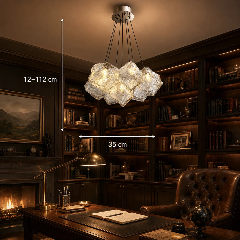 ECOLUCE MODERN Lustr, Globe, 7xE27, Nastavitelná výška, Chrome - 15_LC815-7CH.png