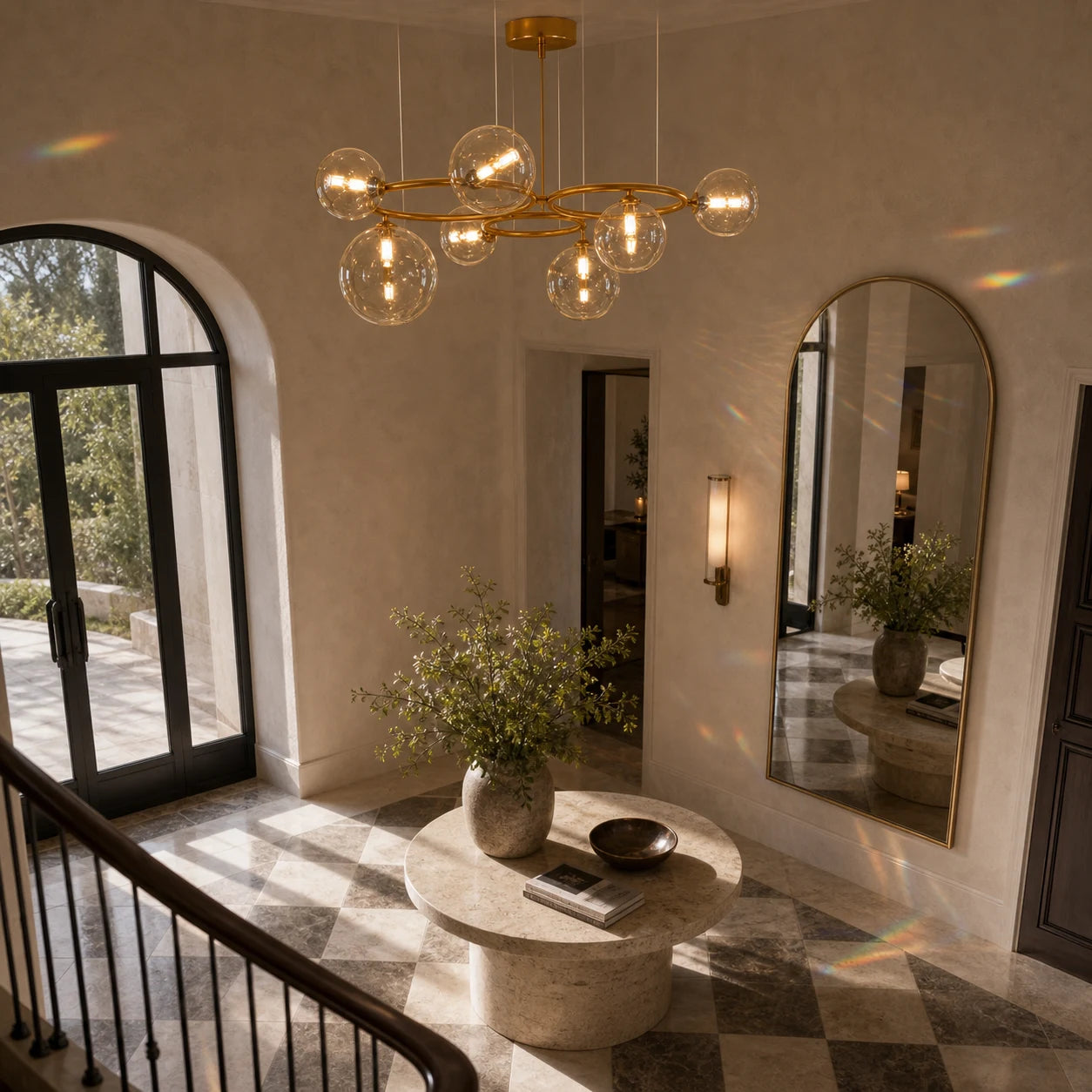Lustra VENERE Luce, 3 Cercuri, 7xG9, Auriu, Metal , Inaltime Reglabila - 08_LC811-7.png