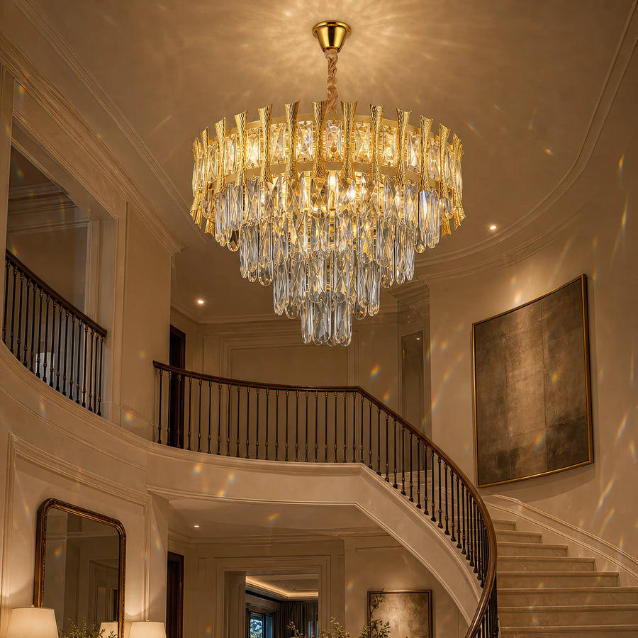 Křišťálový lustr HAMPTON Eleganza 8x E14, Průměr 49cm, Lesklý zlatý, Nastavitelná výška - 17_CC8926-500GDT.png