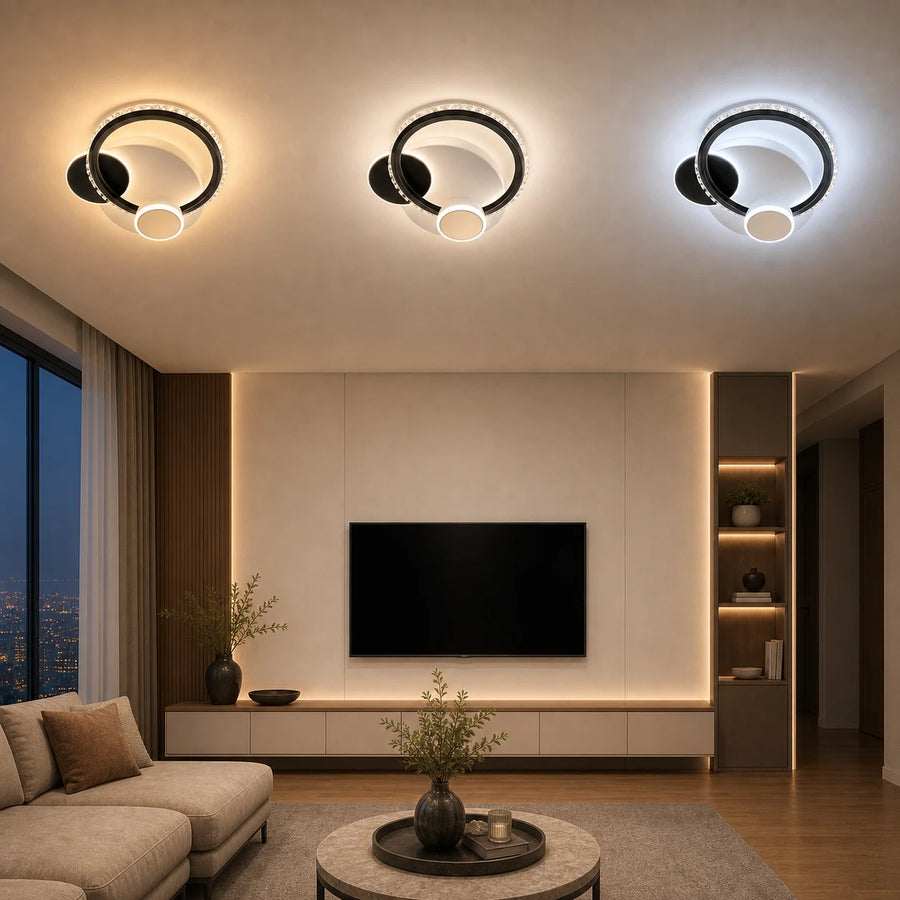 Křišťálový LED lustr PRISMIQ 45W, 3 kruhy, studené/teplé/neutrální světlo, černý - 11_LL654-300BK.png