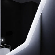 Mirror LED Polygon 70cm Judith Sensor Motiongllow Marcellow System Dezoring Clock & Dimable teploměr