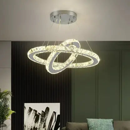 LED LED LED LUMINIS, 58W, Crystal and Metal, Dimable, Nastavitelná výška, chlad/teplé/neutrální světlo, luxusní osvětlení