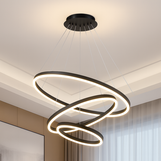 LED LED Casiana s dálkovým ovládáním, 130W, černá, vázaná