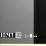 Zrcadlové LED obdélníkový 60x80cm Venezia Sensor Motionglow Marcellable Dimable Clock Dezoring System