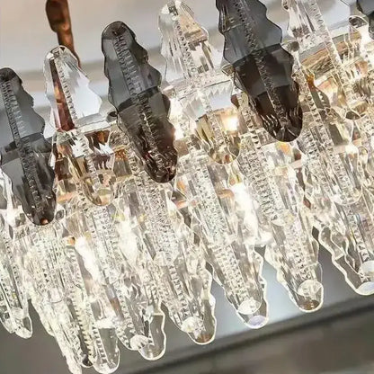 Candelabru Oliver, 8*E14, Chrome, kov a křišťál