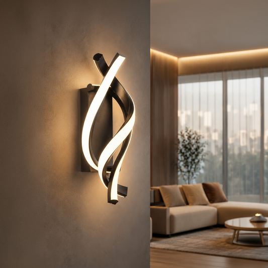 Reid 13W LED nástěnné svítidlo, studené/teplé/neutrální světlo, černá