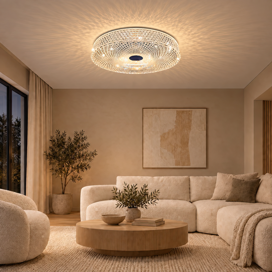 LED lustr RADIAN Nobile, 43W, Průměr 39,5 cm, Teplé/Neutrální/Studené světlo, Bílá