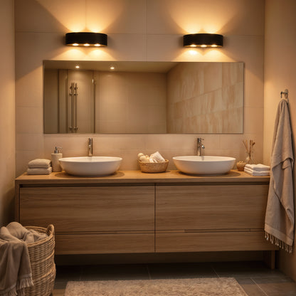 Vnější nástěnné LED svítidlo Ellis, 6W, 6 světelných zdrojů, teplé světlo, černá