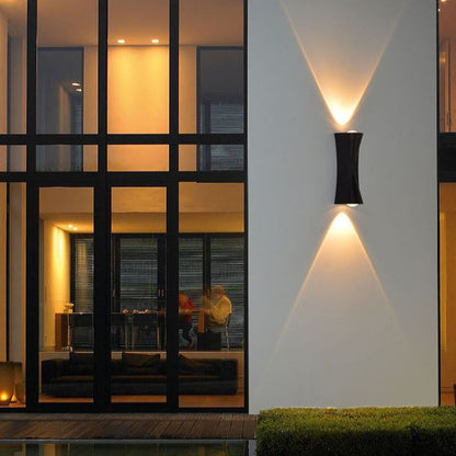 Fantazie aplikují exteriér a interiérový LED, 2 zdroje x 1W, IP65, kovový, černý, 3000k