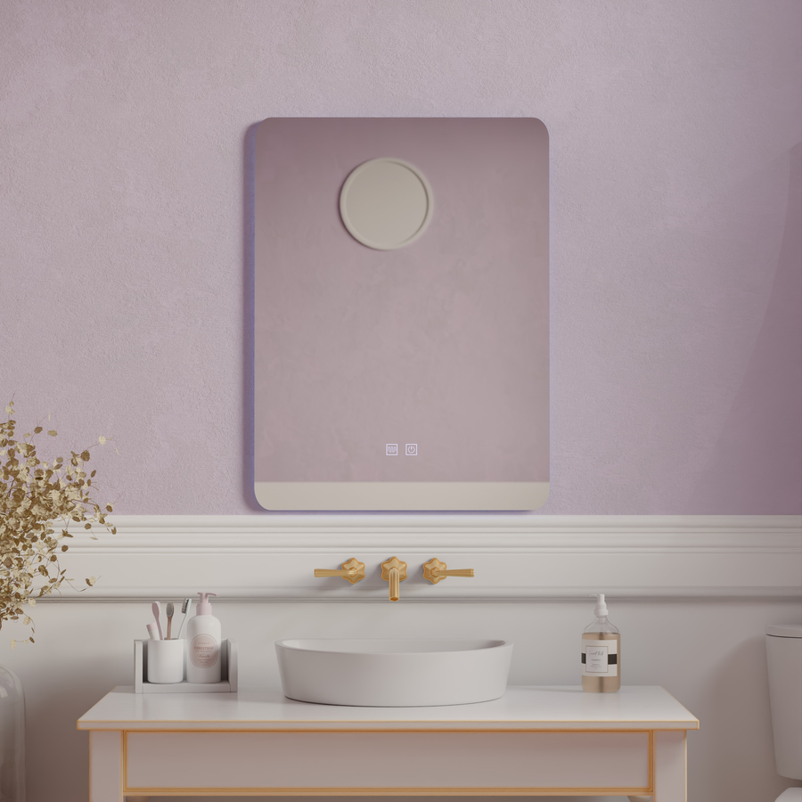 ARTEA dotykové obdélníkové LED zrcadlo, 60X80cm, Demister System, Stmívatelné, 6000K