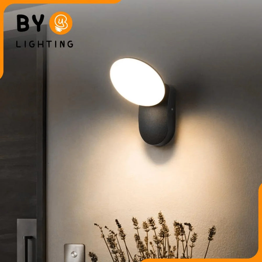 Venkovní nástěnné LED svítidlo 10W, AX165, Warm Light 3000K, černá