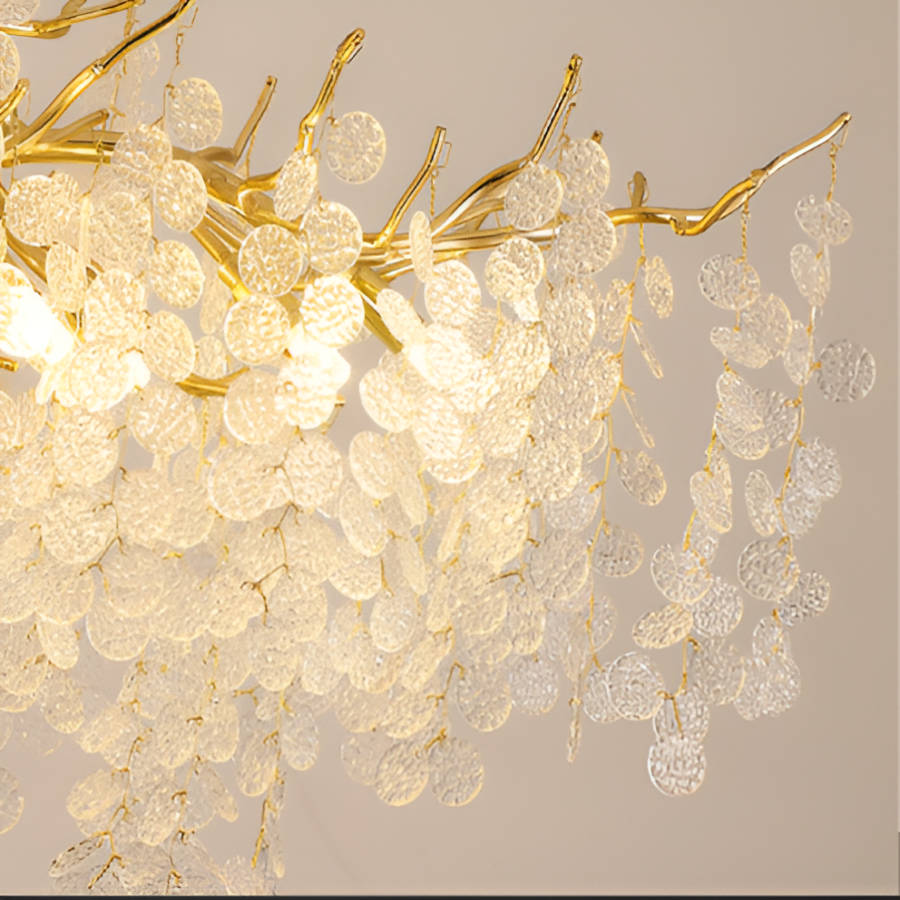 Crystal Chandier Waltz Serenade, 12x G9, zlato, 80 cm, nastavitelná výška