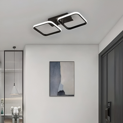 LED LED Vertex Grid Parallel, 16W, 2 čtverce studené/horké/neutrální světlo, černá