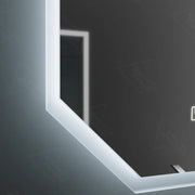 Mirror LED polygon 60x80cm hexaluce senzor pohybu pohybování Marcello dimable clock dezonční systém