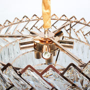 Křišťálový lustr WINDSOR Nobile 5xE14, Průměr 40cm, Lesklý zlatý, Nastavitelná výška