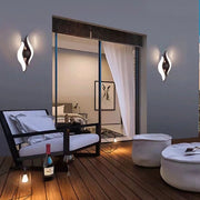 Venkovní a vnitřní nástěnné LED svítidlo, 4 zdroje x 1W, IP65, ABS, černá, 3000K