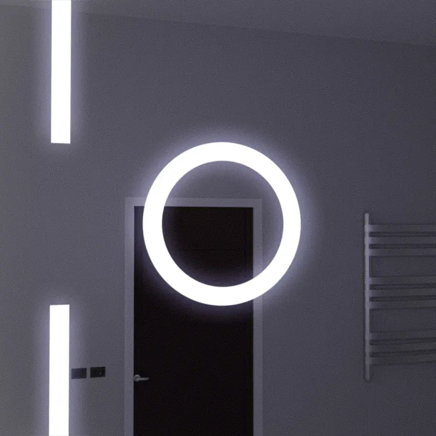 Obdélníkový LED zrcadlo 120x80cm Senzor Motionglow Sensor Marcello Desiclant Clock Defrosting System