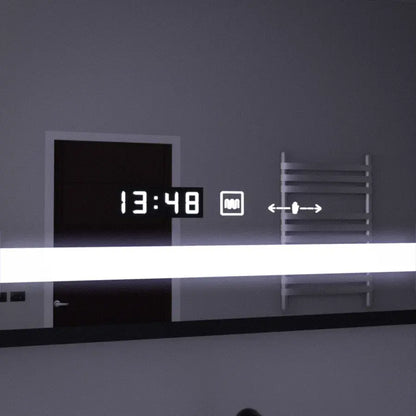 Obdélníkový LED zrcadlo 120x80cm Senzor Motionglow Sensor Marcello Desiclant Clock Defrosting System