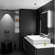 Zrcadlo LED obdélníkový 60x80cm Rayonnement Motionglow Marcello System Deaktivace a teploměr Dimable teploměr